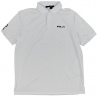 RLX Ralph Lauren Golf Men's Slim-Fit Airflow Polo Shirt (X-Large, Pure White)