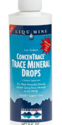 Liqumins ConcenTrace Trace Mineral Drops, Low Sodium, 8-Ounce Bottle