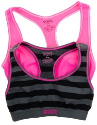 Girls 2 Pack Nylon/spandex Racer Back Training/sports Bra