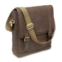 Hartmann Leather Business Cases Hudson Vertical Messenger Brown