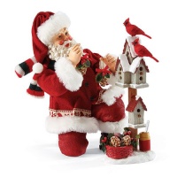 Department 56 Possible Dreams Santas Bird Feeder Santa Figurine, 8-Inch