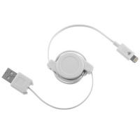 Chromo Inc.® Retractable iPhone 5 Lightning Cable - White