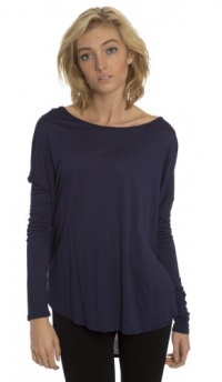 (V118781672) Vince Boat Neck Bat Wing Top in Navy Size: S