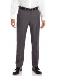 Haggar Men's Cool 18 Heather Gabardine Plain Front Pant