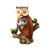 Jim Shore for Enesco Heartwood Creek Mini Owl Figurine, 3-1/4-Inch