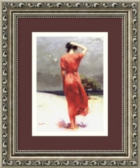 Beachside Stroll Framed Wall Art by Pino - 9.91W x 11.91H in.