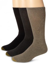 Gold Toe Men's Uptown Crew 3 Pack Casual Sock