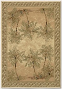 Couristan Everest Palm Tree/Desert Sand 2803/6387 Area Rug, 3'11 x 5'3