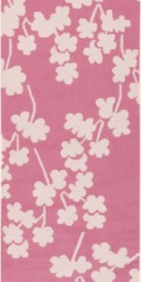 Surya FAL1064 Fallon Designer Flat Weave Hand Woven 100% Wool Pink Rug (8-Feet x 11-Feet )