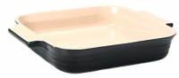 Le Creuset 9x9-in. Stoneware Square Baking Dish, Black Onyx.