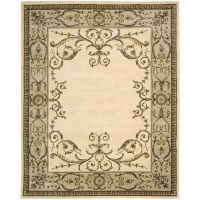 Versailles Palace VP0 Rectangle Rug, Ivory, 5.3 by 8.3-Feet