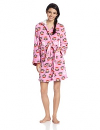 Paul Frank Women's Vintage Sport Julius Print Hoodie Robe