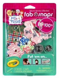 Crayola Pop Art Pixies Fab Snaps Starter Refill Kit Tatum