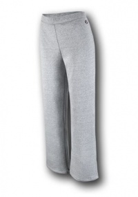 Champion Women's Double Dry Eco Fleece OB Pant, L-Gray Oxford Heather