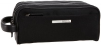 Kenneth Cole REACTION Men's Nylon Double Compartment Travel Kit,Black,One Size