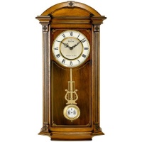 Bulova C4331 Hartwick Old World Clock, Walnut Finish