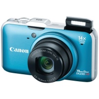 Canon PowerShot SX230 HS 12.1 MP CMOS Digital Camera with 14x Image Stabilized Zoom 28mm Wide-Angle Lens and 1080p Full-HD Video (Blue)