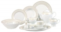 Lorenzo Import OrchidGD 57-Piece Porcelain Dinnerware Set