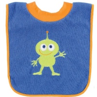 Luvable Friends Pullover Feeder Bib, Little Blue Monster