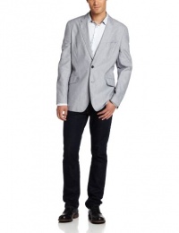 Cubavera Men's Linen Cotton Herringbone Textured Blazer