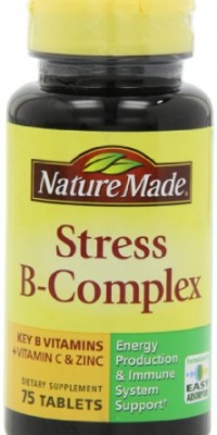 Nature Made Stress B Complex with Zinc Tablets, 75 Count