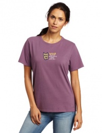 Life is Good Women's Crusher Tee, Wags with you, Plum, Medium