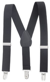 Albert's Baby / Kids Solid Color Elastic Suspenders (26, Black)