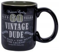 Laid Back CF11016 60th BD Vintage Dude Coffee Mug, 14-Ounce