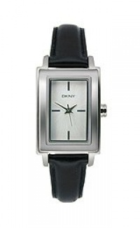 DKNY 3-Hand Silver-Tone Rectangle Tank Women's watch #NY8771