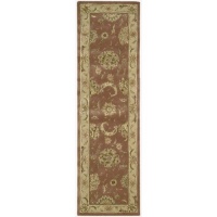 Nourison 2000 2215 Rectangle Rug, Rose, 2.3-Feet by 8.0-Feet