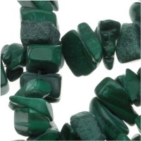 Malachite Nuggets Chips Beads 4 x 8mm/36 Inch Strand Green