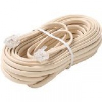 100FT 6-WIRE Mod Tel Cord Wht Premium Retail Blister Pack