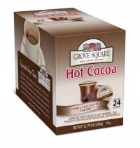 Grove Square Hot Cocoa, Dark, 24 Count Single Serve Cup for Keurig K-Cup Brewers