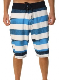 Quiksilver Men's Cypher Brigg 421 Boardshorts White & Blue Y101138Q-NVY