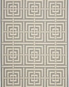 Safavieh CY6937-65 Courtyard Collection Indoor/Outdoor Area Rug, 2-Feet by 3-Feet 7-Inch, Grey and Cream