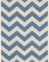 Safavieh CY6244-243 Courtyard Collection Indoor/Outdoor Area Rug, 2-Feet by 3-Feet 7-Inch, Blue and Beige