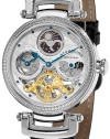 Stuhrling Original Men's 353A.33152 Special Reserve Emperor Magistrate Automatic Skeleton Dual Time Zone Silver Tone Watch