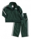 adidas Baby-Boys Infant Infant Core Tricot Set, Dark Green, 9 Months