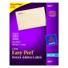 Avery Easy Peel Return Address Labels for Inkjet Printers, 0.5 x 1.75 Inches, Clear, Pack of 2000 (08667)