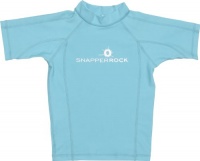 Snapper Rock Boys 2-7 Short Sleeve Rashie Top, Aqua Navy, 02