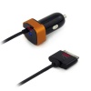 EZOPower Apple Certified 90° Rotatable Rapid Car Charger w/ IC Chip - No Overcharging for Apple iPhone 4S 4 4G 4GS 3G 3GS, iPod Touch Nano Video Classic - Black / Copper Orange