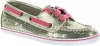 Sperry Top-Sider Girls' Cruiser,Gold Metallic Twill/Sequins,US 1 M