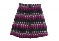 Free People Women's A-Line Sweater Skirt Purple Combo S