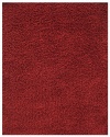 Anji Mountain Bamboo Chairmat & Rug Co. 3-Foot-by-5-Foot Silky Shag Rug, Crimson