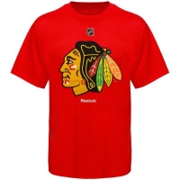 NHL Reebok Chicago Blackhawks Primary Logo T-Shirt - Red