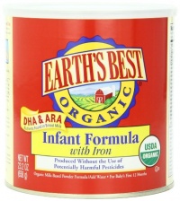 Earth's Best Organic Infant Formula with Iron, 23.2 Ounce Canister