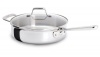 Emeril by All-Clad E9833764 PRO-CLAD Tri-Ply Stainless Steel Dishwasher Safe 4-Quart Saute Pan Cookware, Silver