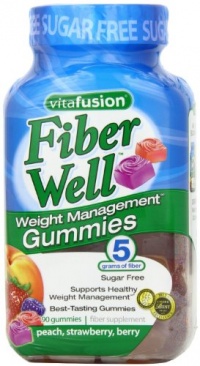 Vitafusion Fiber Gummies Weight Management, 90-Count Bottle