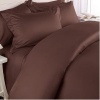 1000-Thread-Count Egyptian Cotton 1000TC Sheet Set, King, Chocolate Solid 1000 TC