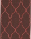 Part No. FAL1010-58 Surya Fallon FAL-1010 Jill Rosenwald Lattice Flat Weave Hand Made Area Rug, 5...